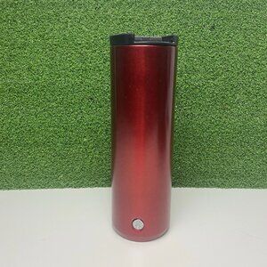 Starbucks Red Glitter Insulated Hot Cold Tumbler Cup 16 Oz